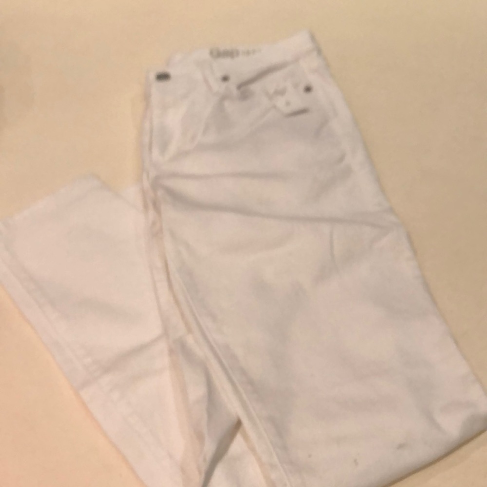 Gap 1969 white bootleg jeans